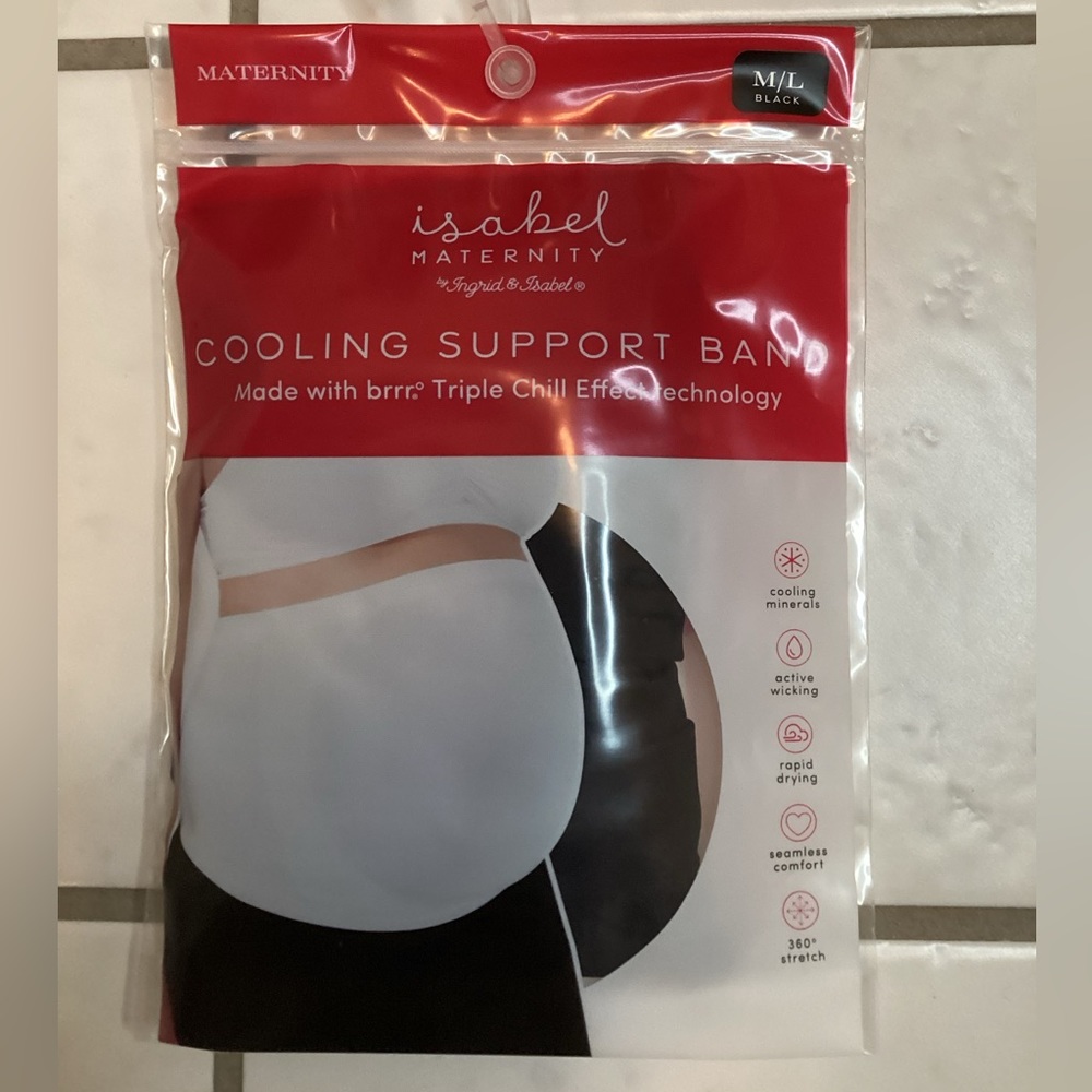 Isabel Maternity Cooling Support Band Brand New with Tags, Medium/Large Black